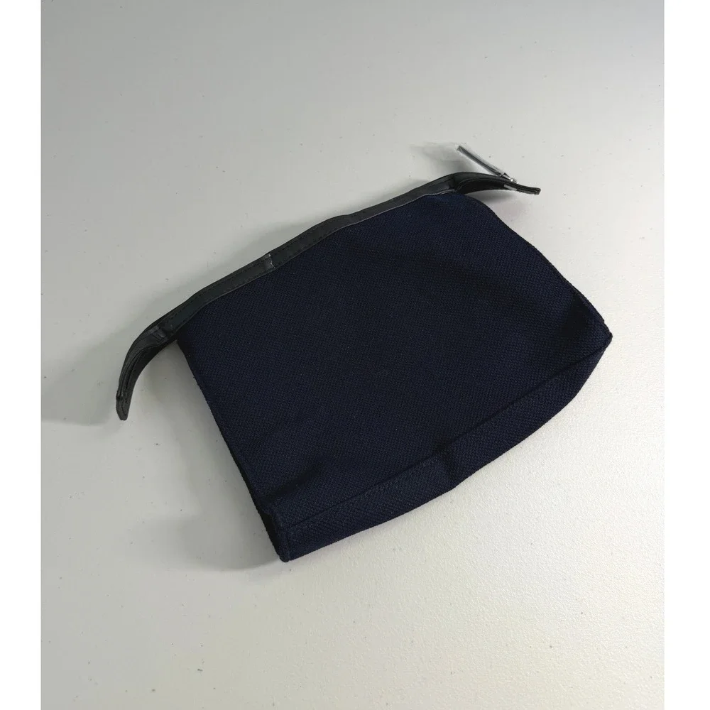 Giorgio Armani Fragrances Navy Blue Canvas Cosmetic Pouch Toiletry Bag‎ Travel